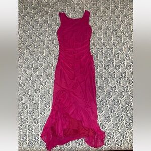 Elegant Pink Sleeveless Dress